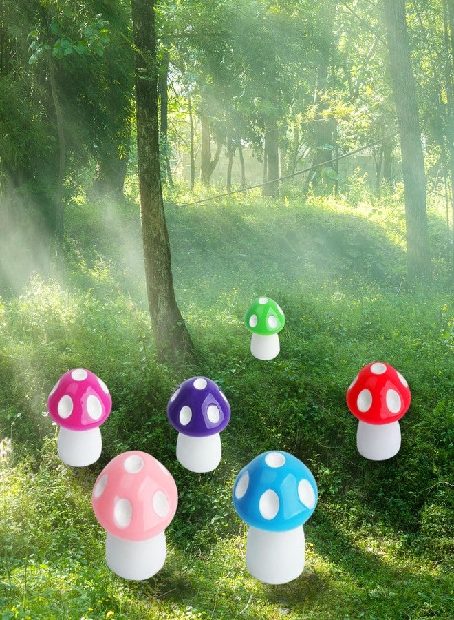 Begino 120pcs Mini Resin Mushrooms Decor Set - 8 Colors Tiny Fairy Garden Decorations for Dollhouse, Aquarium, Terrarium Landscape - Miniature Mushroom Figures Bulk Micro Decorations - Image 3